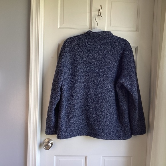 Orvis Men’s Blue 1/4 ZipTweed Sweater. Fleeced line. Size L - Picture 2 of 6